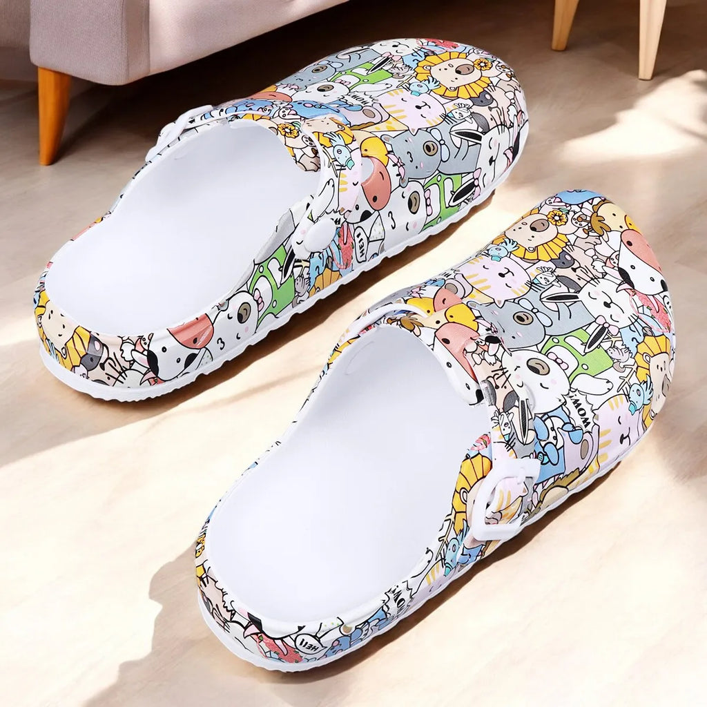 Pantuflas Enfermería Flor