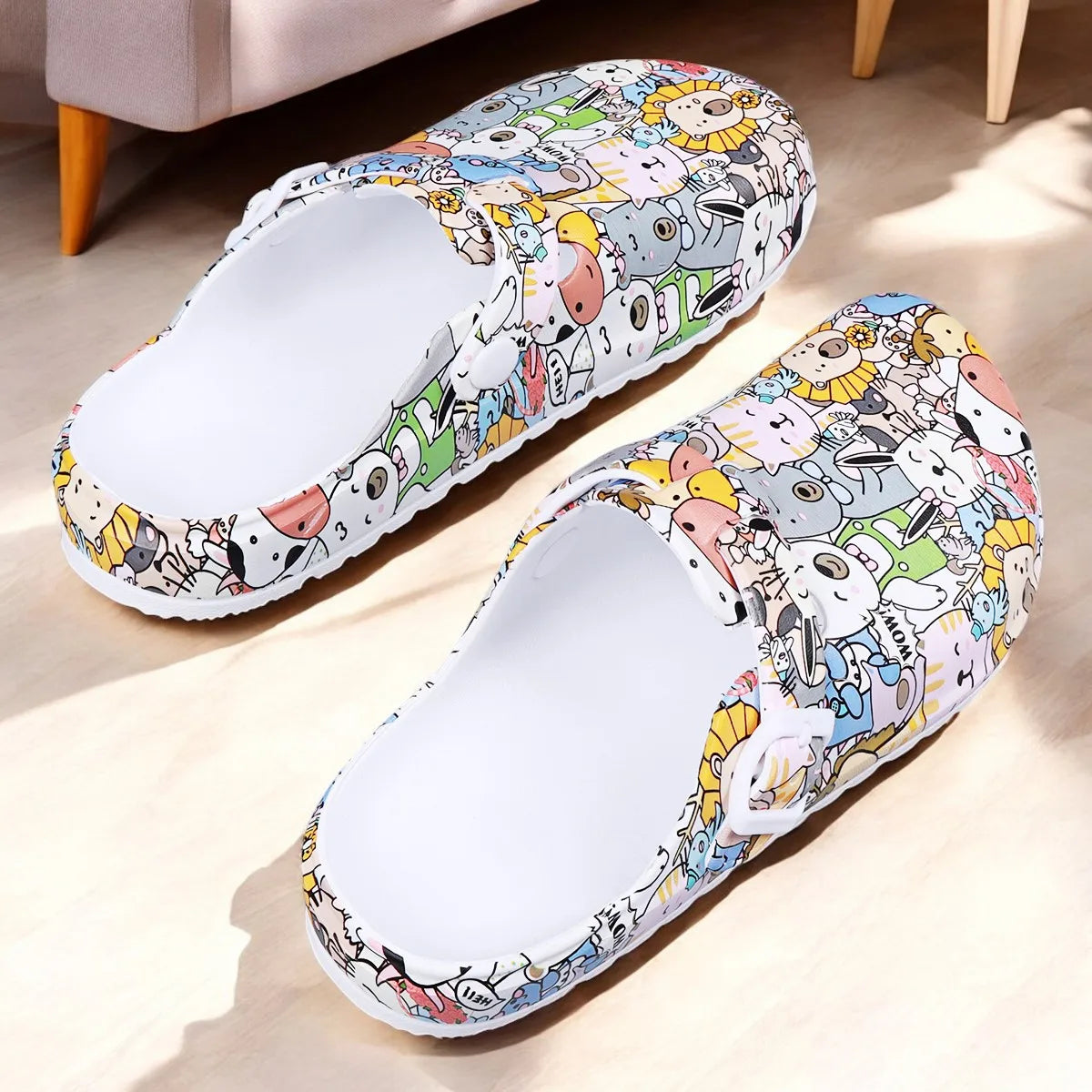 Pantuflas Enfermería Flor