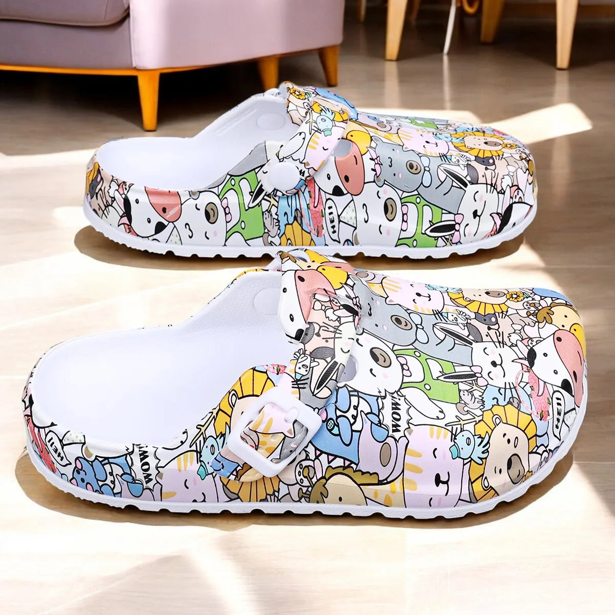 Pantuflas Enfermería Flor